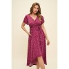 WEST K Women's Georgia Faux-Wrap Maxi Dress with High-Low Hem and Tie Waist - 4 of 4