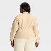 Women's Brushed Cinched Waist Zipped Jacket - A New Day™ - 2 of 3