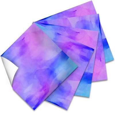 Craftopia Assorted Watercolor Vinyl Squares Adhesive Sheets, 5 Pack,  Assorted Colors : Target