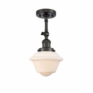 Oxford - 1 Light Semi-Flush Mount In Traditional Style-12.5 Inches Tall and 7.5 Inches Wide - 1 of 3