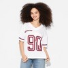Women's Short Sleeve V-Neck Graphic Mesh Jersey Shirt - Wild Fable™ - 2 of 4