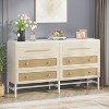 Hommoo 55 Inches Long 6 Drawer Double Dresser White - 2 of 4