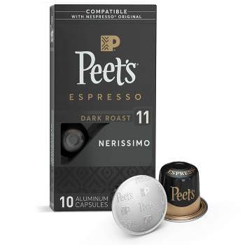 Peet's Espresso Nerissimo Dark Roast Aluminum Capsules - 10ct/1.87oz