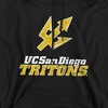 University of California San Diego Official Distressed Primary Logo Unisex Adult Pull-Over Hoodie, University of California San Diego - 2 of 4