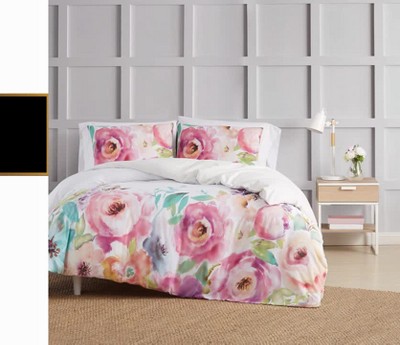 King Spring Flowers Cotton Duvet Cover Set