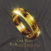 Lord Of The Rings One Ring To Rule Them All Adult T-Shirt - 2 of 4
