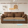 Buenhomino 87" L-Shaped Sofa, Modular Sectional Sofa, Comfy Deep Seat Convertible Couch with Ottoman, Modern Minimalist Chenille Couch for Living Room - 3 of 4