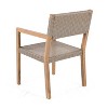 Christopher Knight Home Reign Outdoor Acacia Wood and Wicker Dining Chairs (Set of 2) - 4 of 4