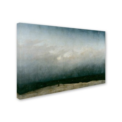 Caspar David Friedrich 'Monk By The Sea' Canvas Art
