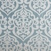 Sapphtopaz Luxury Jacquard Shower Curtain, 72x72" Damask Medallion Design Shower Curtain for Bathroom, Silver Curtain -Bathroom Decor - 2 of 4