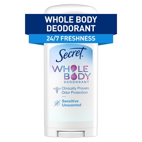Aluminum Free Whole Body Deodorant Stick, Secret