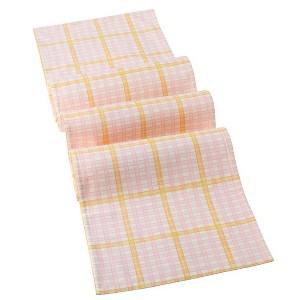 The Lakeside Collection Springtime Plaid Set of 4 Placemats or Runner - 1 of 2