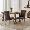GDFStudio Velina Mid-Century Modern Rubberwood Snow Velvet Upholstered Dining Chairs (Set of 2) - 2 of 4