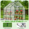 Karl Home | 56 in. W x 56 in. D x 77 in. H PE-Covered Portable Greenhouse - 3 of 4