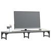 Aghana Digitals Gray Sonoma Ergonomic Monitor Stand with Storage - 41.3" Engineered Wood, - 3 of 4