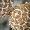 4"H Sullivans Beaded Floral Ornament - Set of 2  Gold Christmas Ornaments - image 2 of 2