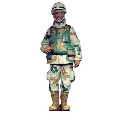 Kurt Alder 8" US Marine Male Soldier Christmas Ornament - Green/Brown