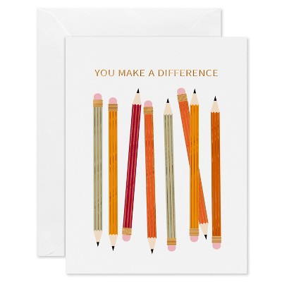 10ct Blank Fall Cards Pack Pencils