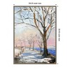 Amanti Art 28"x38" Lakeside in Winter by Sandra Lafrate Framed Canvas Wall Art Print - 4 of 4
