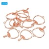 Unique Bargains DIY Crafts Earrings Necklace Bracelet Making Alloy Open Back Fan Bezel Pendants 10 Pcs - 3 of 4
