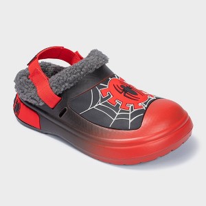Kids' Spider-Man Cozy Clogs - Red/Black 3 : Target