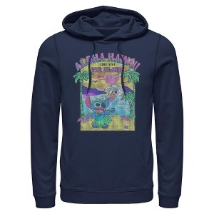 Men's Lilo & Stitch Aloha Hawaii Come Visit the Islands Pull Over Hoodie - 1 of 4