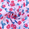 INSPIRE CHIC Women's Floral Printed Blended Cotton Small Square Neck Scarves 21.7x21.7" 1Pc - 4 of 4