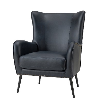 Harpocrates Classic Armchair with wingback and nailhead trim | ARTFUL LIVING DESIGN