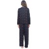 Casual Nights Women's Long Sleeve Rayon Button Down Pajama Set - 3 of 4