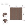 Plastic Interlocking Deck Tiles Outdoor All Weather, 44 Pack, 12"x12" Waterproof Patio Deck Tiles, Patio Flooring Decking Tiles, Brown - 4 of 4