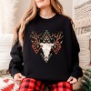 Simply Sage Market Women's Graphic Sweatshirt Christmas Bull - 2 of 4