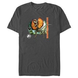 Men's Jurassic World: Dominion Dilophosaurus Dinosaur in the Wild T-Shirt - 1 of 4