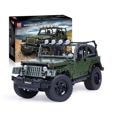 MPM RC Jeeps Wrangler Adventure Off-Road Vehicle Model 1:8 Block Set Toys 2078 Pieces, STEM Toys, Gift for Boys Girls