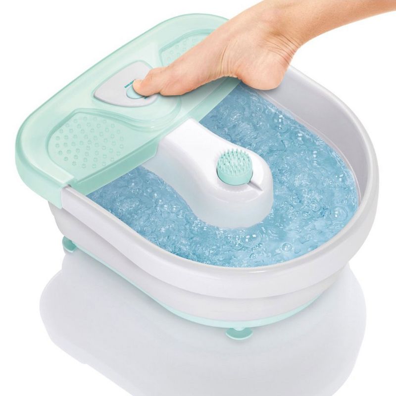 Conair Body Benefits Heated Bubbling Foot Spa Massager in Mint, 4 of 6