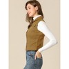 INSPIRE CHIC Women's Buttoned Washed Denim Vest with Faux Chest Flap Pockets - 4 of 4