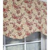 RLF Home Loulia Provance 3" Rod Pocket Lining Luxurious and Elegant Window Treatment Valance 50" x 15" Cream - 3 of 4