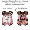 Big Dot of Happiness Pink Gone Hunting - Picture Bingo Cards and Markers - Deer Hunting Girl Camo Baby Shower Shaped Bingo Game - Set of 18 - 3 of 4