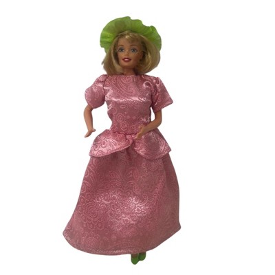 Детские куклы Doll Clothes Superstore Pink Brocade Special Occasion Dress with Hat and Shoes for 11.5 Inch Fashion Dolls — фото 2