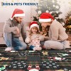 Christmas Area Rug, Santa Deer Print Washable Soft Carpet with Non Slip Backing, Low Pile Stain Resistant Floor Mat for Living Room, Bedroom - 4 of 4