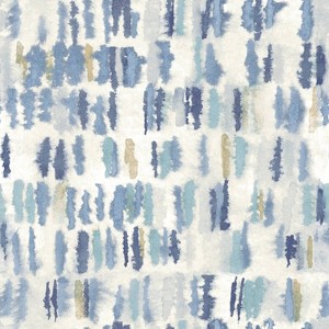 RoomMates Watercolor Fountain Blue Peel and Stick Wallpaper: Removable Vinyl, Geometric Abstract, 28.29 Sq Ft Coverage - 1 of 4