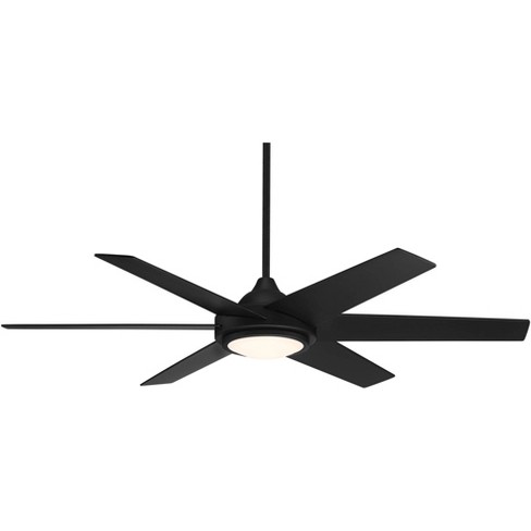 56 Casa Vieja Estate Modern Indoor Outdoor Ceiling Fan With Led Light Remote Control Matte Black White Diffuser Damp Rated For Patio Exterior House Target