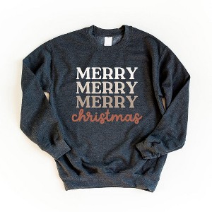 Simply Sage Market Women's Graphic Sweatshirt Merry Christmas Cursive - 1 of 4