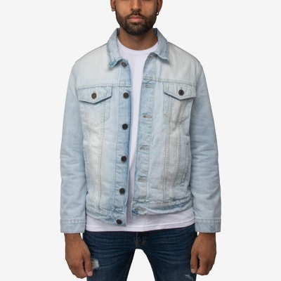 X Ray Men's Denim Jacket In Bleach Wash Size Large : Target