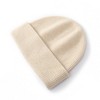 Anna-Kaci Women's Ribbed Wool Knit Beanie Hat with Folded Cuff - 2 of 4
