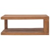 vidaXL Coffee Table 35.4 in.x19.7 in.x13.8 in. Solid Teak Wood - 2 of 4