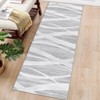 Machine Washable Area Rug Modern Non Slip Rug Foldable Stain Resistant Low Pile Wave Distressed Design Indoor Carpet for Bedroom Office Nursery - 4 of 4
