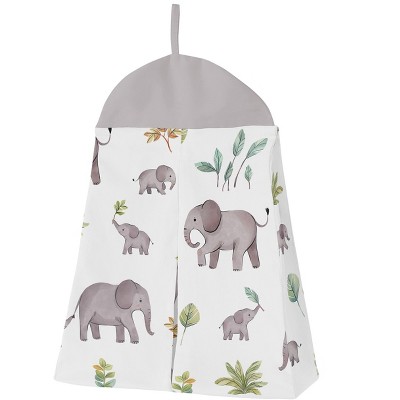 Gray Microfiber Elephant Jungle Toddler Comforter Set