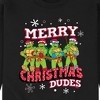 Men's - Teenage Mutant Ninja Turtles - Merry Christmas Dude Graphic Fleece Sweatshirt - 2 of 4