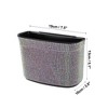 Unique Bargains Car Trash Can Hanging Car Door Rhinestone Plastic Trash Bin Assorted Color 1pcs - 4 of 4