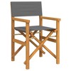 Director's Chair Set of 2,Teak wood, Polyester vidaXL - 3 of 4